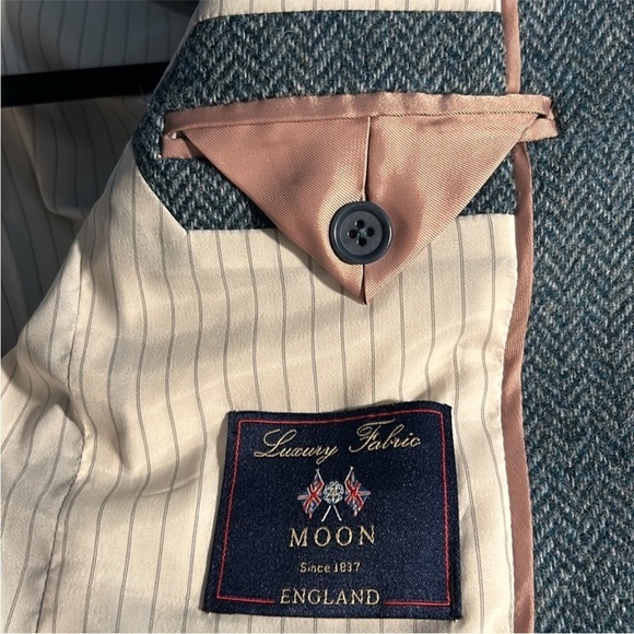 J.Crew Campbell wool blazer in blue herringbone size 4 JCREW - Picture 14 of 16